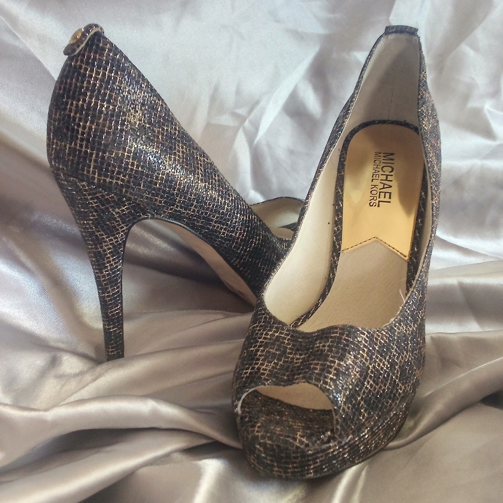 Michael Michael Kors Leopard Print Heels